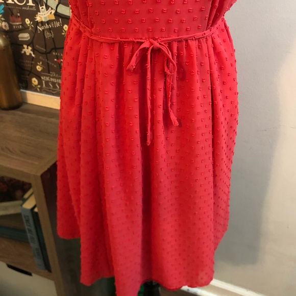 Elle High Neck Sleeveless Coral Dress - Size XL - Picture 8 of 13